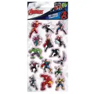 Zestaw wypukłych naklejek 3D Avengers na arkuszu 10x22 cm
