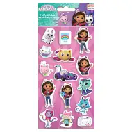 Zestaw wypukłych naklejek 3D Gabbys Dollhouse na arkuszu o wymiarach 10x22 cm