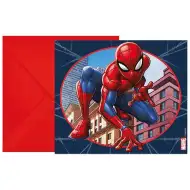 Zestaw zaproszeń na imprezę Spider-Man 6 sztuk