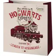Zielona Trawa Harry Potter Ekspres do Hogwartu średniej wielkości torba prezentowa premium 18x10x23cm