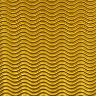 Złota dekoracja 3D tektura falista B2 50x70cm 1 sztuka