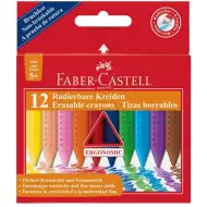 Zmywalne kredki woskowe zestaw 12 sztuk - Faber-Castell