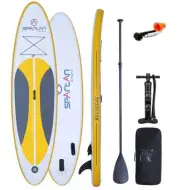 Żółto-czarny zestaw SP-300 SUP Stand Up Paddle 300 cm - Spartan