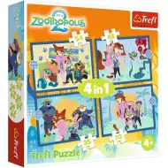 Zootropolis 2 - 4 w 1 puzzle 35-48-54-70 elementów - Trefl
