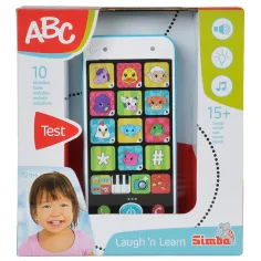 ABC smartfon w kolorze biało-niebieskim ze światłem i dźwiękiem, 13 cm – Simba Toys zdjęcie 2