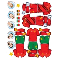 Gwiazdy futbolu zeszyt z naklejkami zdjęcie 4