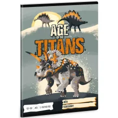 Ars Una: Age of Titans zeszyt w linie dla uczniów 3. klasy z dinozaurami 32 kartki A/5 zdjęcie 1