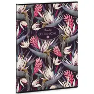 Ars Una: Botanical Bromelia zeszyt w kratkę A4, 40 kartkowy, z dodatkowym klipsem
