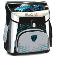Ars Una: Kompakt ergonomiczny plecak szkolny z zamkiem magnetycznym Lamborghini 33x41x24cm