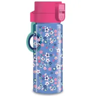 Ars Una: Pearl Blossom Blue kwiatowa butelka bez BPA 475ml