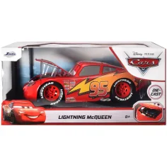 Auta: Zygzak McQueen metalowy samochód z otwieraną maską w skali 1/24 - Simba Toys