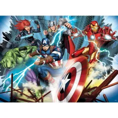 Avengers 2 w 1 maxi puzzle 150 elementów i kolorowanka 70x50 cm – Lisciani zdjęcie 2