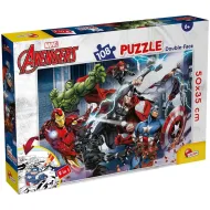 Avengers 2 w 1 puzzle i kolorowanka 108 elementów 50x35 cm - Lisciani