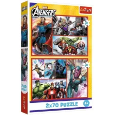 Avengers - Mściciele - 2 x 70 sztuk puzzli - Trefl zdjęcie 1