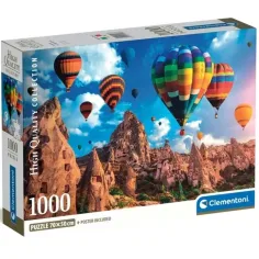 Balony w Kapadocji 1000 szt. HQC puzzle z plakatem - Clementoni