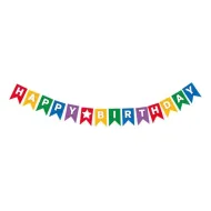 Baner imprezowy z napisem "Happy Birthday", 230 cm