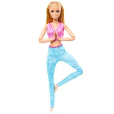 Barbie: Elastyczna lalka do jogi z blond włosami – Mattel zdjęcie 2