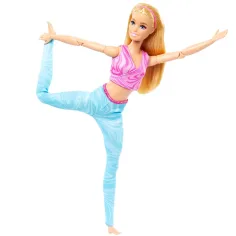 Barbie: Elastyczna lalka do jogi z blond włosami – Mattel zdjęcie 3