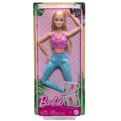 Barbie: Elastyczna lalka do jogi z blond włosami – Mattel zdjęcie 7