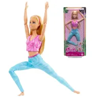 Barbie: Elastyczna lalka do jogi z blond włosami – Mattel