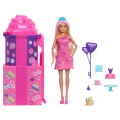 Barbie impreza ujawnij zestaw niespodziankowy z zjeżdżalnią - Mattel zdjęcie 2
