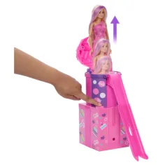 Barbie impreza ujawnij zestaw niespodziankowy z zjeżdżalnią - Mattel zdjęcie 3