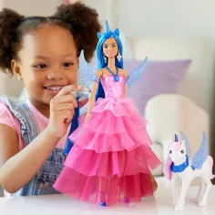 Barbie: Księżniczka pegaz z szafirem z akcesoriami - Mattel zdjęcie 6