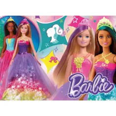 Barbie magiczny świat maxi puzzle podłogowe 4x48 elementów 35x25 cm - Lisciani zdjęcie 3
