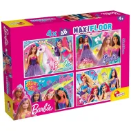 Barbie magiczny świat maxi puzzle podłogowe 4x48 elementów 35x25 cm - Lisciani