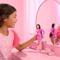 Barbie: Modne przyjaciółki - Lalka z czarnymi włosami - Mattel zdjęcie 3