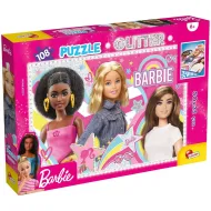 Barbie Najlepsze Przyjaciółki 108-elementowe brokatowe puzzle 50x35 cm - Lisciani