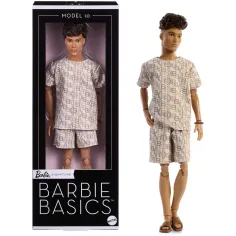Barbie: Signature Basics Neutral Collection 10 Ken – lalka kolekcjonerska - Mattel