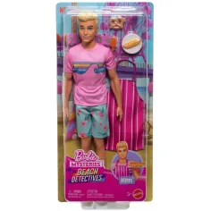 Barbie Tajemnice: Plażowi Detektywi - Ken z akcesoriami - Mattel