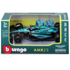 Bburago: Aston Martin AMR23 F1 samochód wyścigowy metalowy model samochodu 1/43 (Fernando Alonso #14) zdjęcie 4