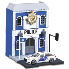 Bburago city - Audi A6 radiowóz policyjny i komisariat 1 /43 zdjęcie 3
