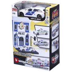 Bburago city - Audi A6 radiowóz policyjny i komisariat 1 /43