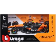 Bburago: McLaren MCL39 F1 (2025) samochód wyścigowy metalowy model samochodu 1/43 (Lando Norris #4) zdjęcie 1