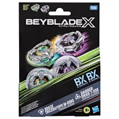 Beyblade X Brace Triceratops M-85BS i Dagger Dran 7-55R zestaw wirujących topów - Hasbro