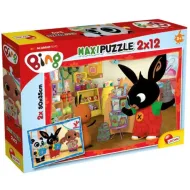 Bing i przyjaciele: Bing w szkole 2x12-elementowe maxi puzzle