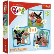 Bing! Zabawa z przyjaciółmi 3 w 1 puzzle - Trefl