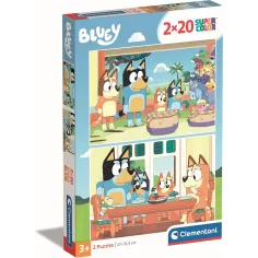 Bluey 2x20szt. superkolorowa układanka - Clementoni