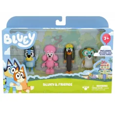 Bluey: Bluey i przyjaciele zestaw figurek 4 szt.