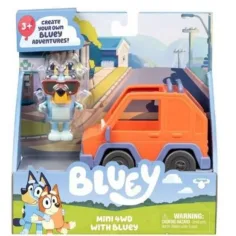 Zestaw zabawkowy Bluey - Bluey i jego samochód 4x4