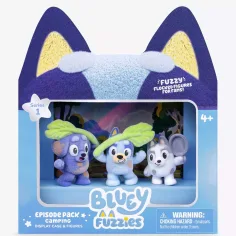 Bluey Fuzzies zestaw 3 sztuk - Camping