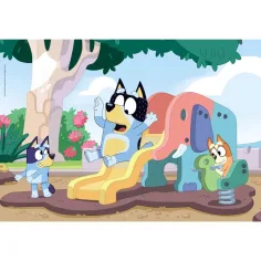 Bluey pies zjeżdża na zjeżdżalni 104-elementowa układanka Supercolor - Clementoni zdjęcie 2