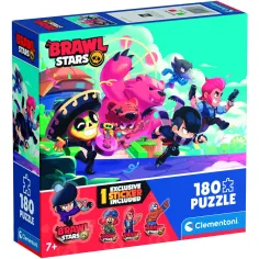 Brawl Stars Superbohaterowie w akcji 180 sztuk puzzli z naklejkami – Clementoni