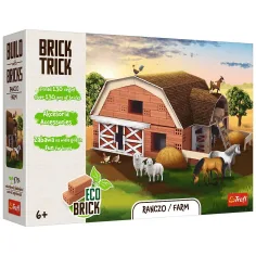 Budujemy z cegieł Brick Trick: Farma 130-elementowa zabawka konstrukcyjna - Trefl zdjęcie 1