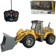 Buldożer zdalnie sterowany RC z efektami świetlnymi, w skali 1:30, długość 24 cm