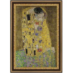 Całus, Klimt - puzzle 500 elementów z ramką - Trefl zdjęcie 1