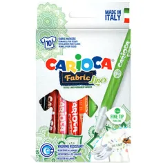 Carioca: Zestaw filcowych wkładek tekstylnych 10 szt.